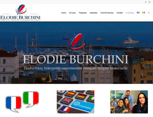 Sito web bilingue della traduttrice e interprete Elodie Burchini