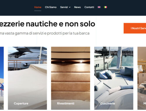 Sito web bilingue Servizi Nautici Imperia: Boat Upholstery